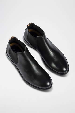 Bottines Chelsea en cuir - Noir