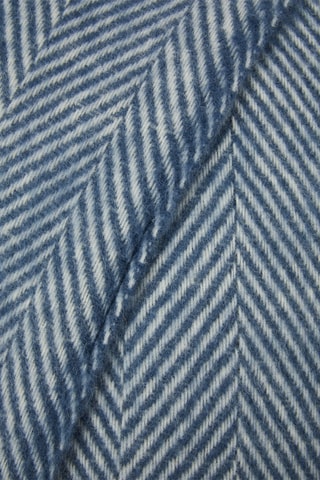 Plaid en laine Iseo Spina - Bleu et blanc