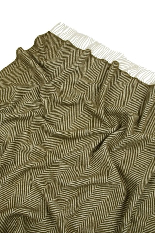 Plaid en laine Iseo Spina - Kaki