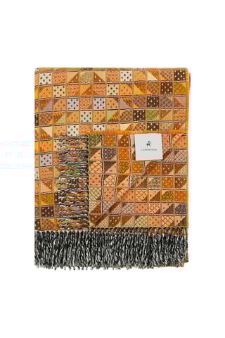 Plaid en laine Chicago - Orange