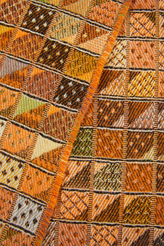Plaid en laine Chicago - Orange