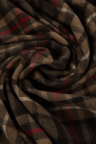 Wollen Sjaal Pisa Bruin en Bordeauxrood