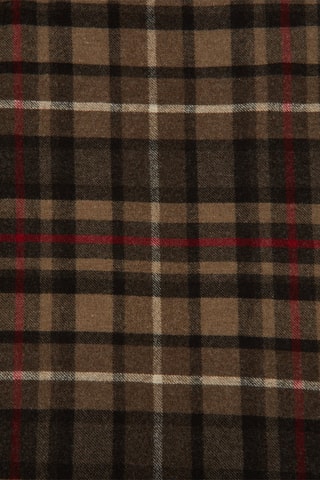 Wollen Sjaal Pisa Bruin en Bordeauxrood