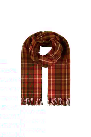 Wollen Sjaal Pisa Oranje en Bruin