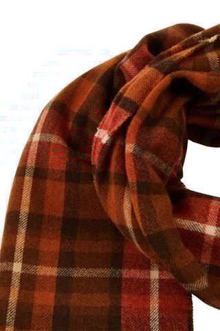 Wollen Sjaal Pisa Oranje en Bruin