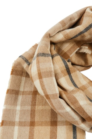 Wollen Sjaal Pisa Beige, Wit en Zwart