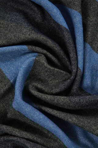 Wollen en Kasjmier Sjaal Vincent Blauw 