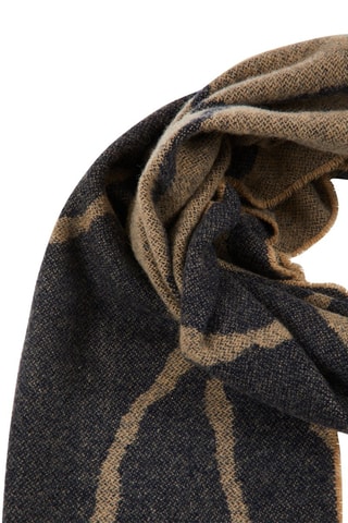 Wollen en Kasjmier Sjaal Victoria Blauw