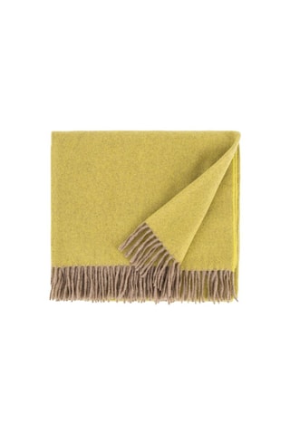 Plaid en cachemire Harry - Moutarde