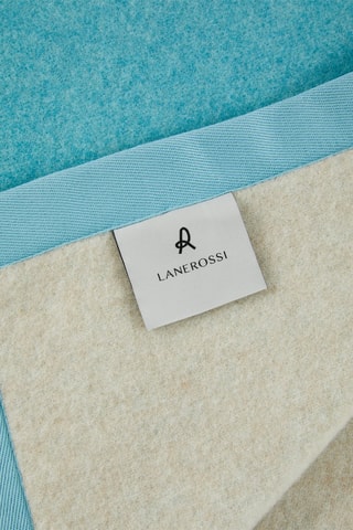 Couverture en laine Cleopatra - Bleu et beige