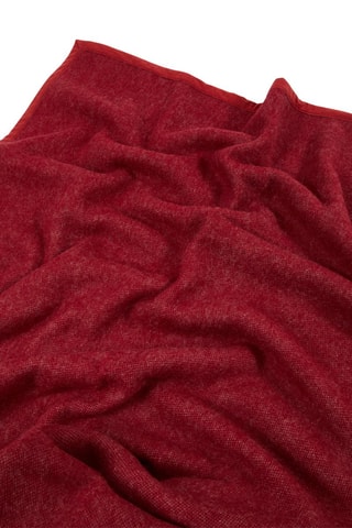 Plaid en laine vierge - Rouge - 210 x 250 cm