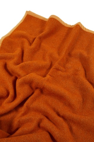 Plaid en laine vierge - Orange - 210 x 250 cm