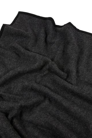 Plaid en laine vierge - Anthracite - 210 x 250 cm