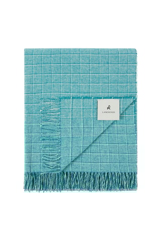 Scheerwollen Plaid Pisa Check - Blauw - 130 x 180 cm