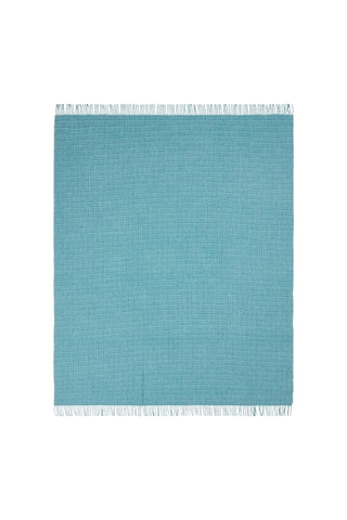 Scheerwollen Plaid Pisa Check - Blauw - 130 x 180 cm