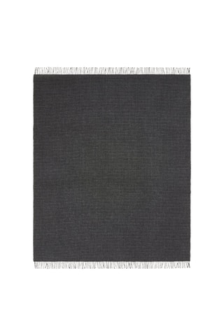 Scheerwollen Plaid Pisa Check - Antraciet - 130 x 180 cm