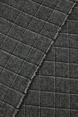 Scheerwollen Plaid Pisa Check - Antraciet - 130 x 180 cm