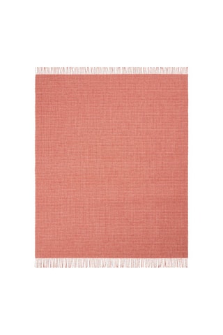 Scheerwollen Plaid Pisa Check - Oranje - 130 x 180 cm