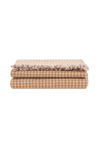 Merinowollen Plaid Teseo - Beige - 130 x 180 cm