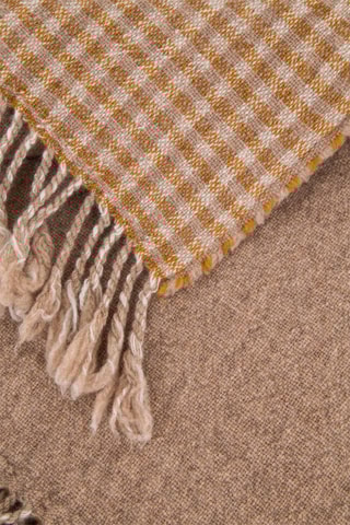 Merinowollen Plaid Teseo - Beige - 130 x 180 cm