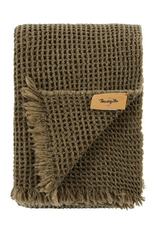 Plaid en mérinos Maddalena - Beige - 130 x 180 cm