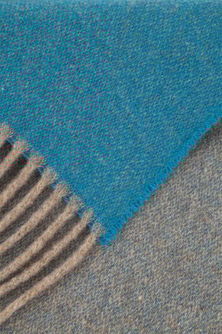 Plaid en cachemire et mérinos Torcello - Bleu - 130 x 180 cm