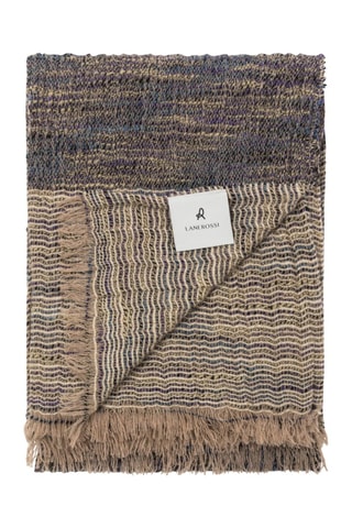 Plaid en laine Filigrana - Marron - 130 x 180 cm