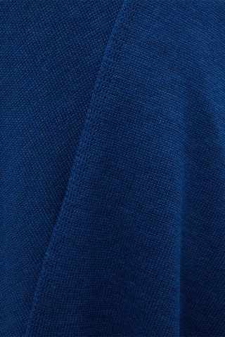 Merinowollen Poncho Asia - Blauw