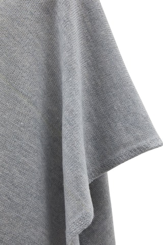 Merinowollen Poncho Asia - Grijs