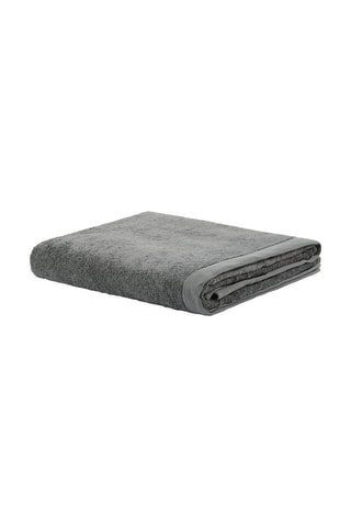 Drap de bain en coton organique - Anthracite - 100 x 150 cm