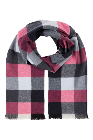 Wollen Sjaal Moscova - Roze en Marineblauw