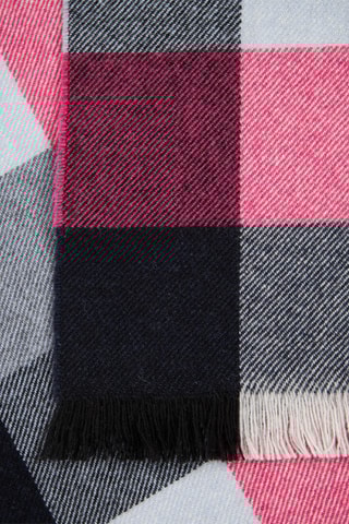 Wollen Sjaal Moscova - Roze en Marineblauw