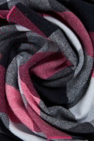 Wollen Sjaal Moscova - Roze en Marineblauw