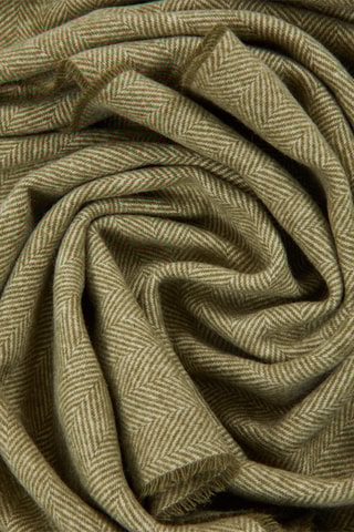 Kasjmier Sjaal Lupo - Olijfgroen