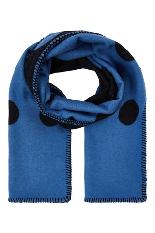 Wollen Sjaal Triennale - Kobaltblauw
