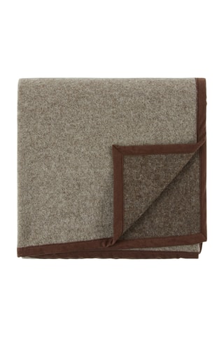 Couverture en laine Marta Sp - Marron - 210 x 180 cm