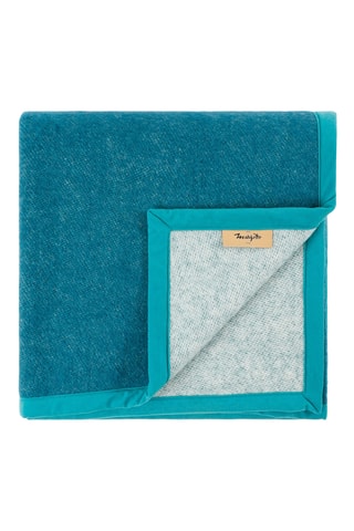 Wollen Deken Marta SP - Pauwblauw - 210 x 180 cm