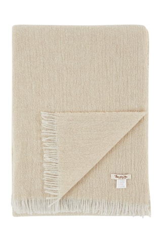 Wollen en Merinowollen Sjaal Cosmo - Beige