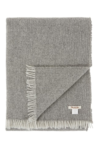 Wollen en Merinowollen Sjaal Cosmo - Grijs