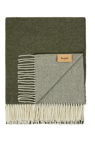 Wollen Plaid Ef Cashwool DF - Donkergroen 130 x 180 cm