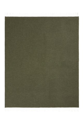 Wollen Plaid Ef Cashwool DF - Donkergroen 130 x 180 cm