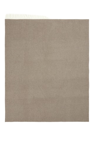 Wollen en Kasjmier Plaid Dolomiti - Donkerbruin - 130 x 180 cm