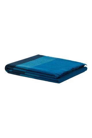 Merinowollen Plaid Greta - Pauwblauw - 130 x 180 cm 