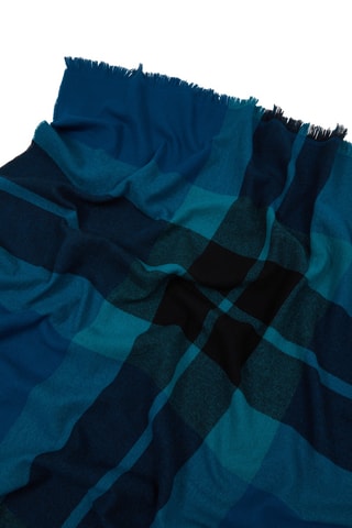 Merinowollen Plaid Greta - Pauwblauw - 130 x 180 cm 