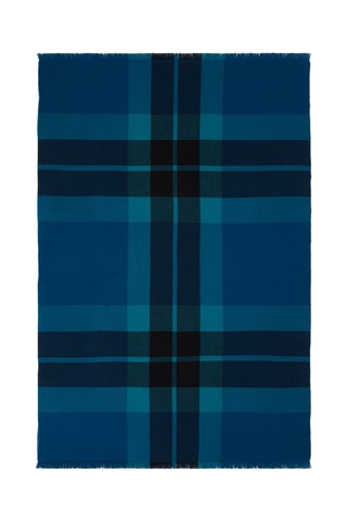Merinowollen Plaid Greta - Pauwblauw - 130 x 180 cm 