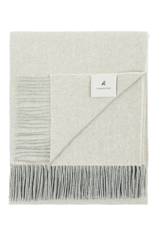 Merinoswollen en Kasjmier Plaid Cassiopea - Ecru - 130 x 180 cm