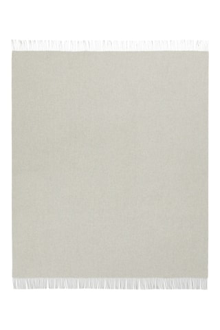 Merinoswollen en Kasjmier Plaid Cassiopea - Ecru - 130 x 180 cm