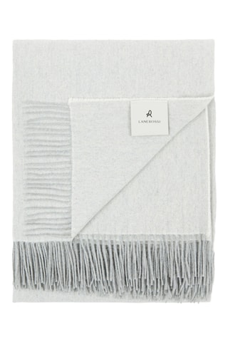 Merinoswollen en Kasjmier Plaid Cassiopea - Wit - 130 x 180 cm