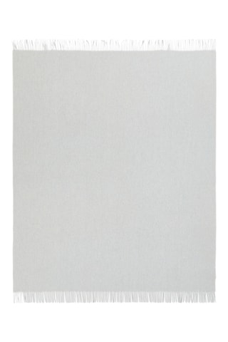 Merinoswollen en Kasjmier Plaid Cassiopea - Wit - 130 x 180 cm