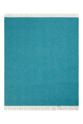 Wollen Plaid Ef Cashwool - Pauwblauw - 130 x 180 cm